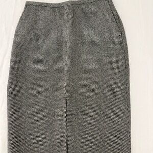 Club Monaco Black and White Pencil Skirt